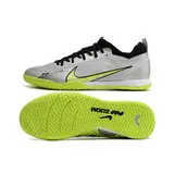 Nike Vapor 15 Pro Zoom Gray and Green Indoor IC Football Boot