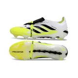 Adidas Predator 26 Elite Tongue Black, Yellow and White Firm Ground FG Football Boot