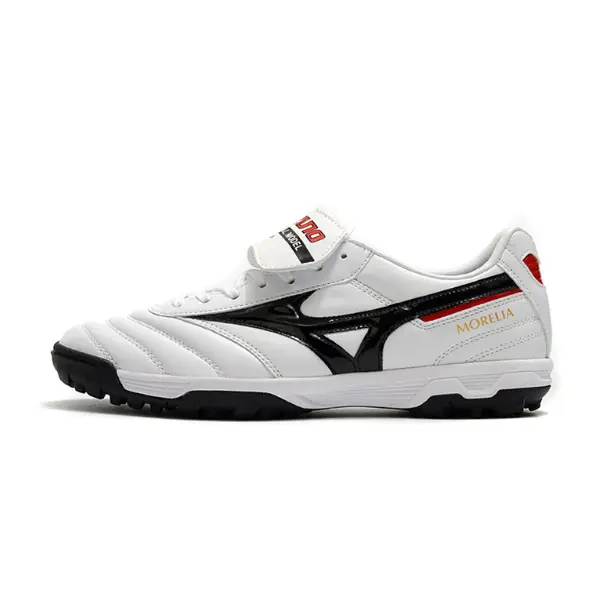 Mizuno Morelia Sala Classic White Black and Red Turf TF Football Boot