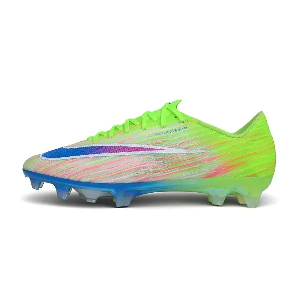 Nike Air Zoom Mercurial Superfly 11 Elite Green and Blue Firm Ground FG Football Boot - Lime/Peach