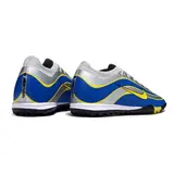 Nike Zoom Mercurial Vapor 16 Elite Grey Blue and Yellow Turf TF Football Boot