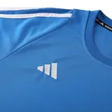 Adidas Light Blue Training Set T-Shirt and Shorts - Blue/White Stripes