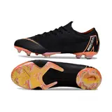 Nike Air Zoom Mercurial Vapor 12 Elite Black and Orange Firm Ground FG Football Boot