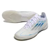 Adidas F50 Elite White and Blue Indoor IC Football Boot