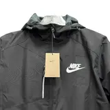 Nike Black Windbreaker Jacket - Lined Hooded