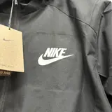 Nike Black Windbreaker Jacket - Lined Hooded
