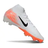 Nike Air Zoom Mercurial Superfly 10 Elite White and Orange Firm Ground FG Football Boot