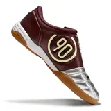 Nike Total 90 III Silver and Burgundy Indoor IC Football Boot