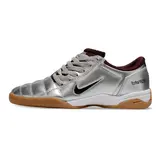 Nike Total 90 III Silver and Burgundy Indoor IC Football Boot