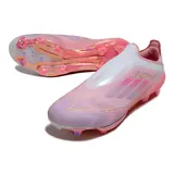 Adidas F50+ Elite Laceless Black and Yellow Firm Ground FG Football Boot - Pink/White