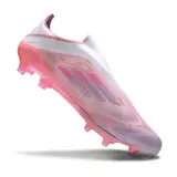 Adidas F50+ Elite Laceless Black and Yellow Firm Ground FG Football Boot - Pink/White