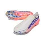 Adidas F50 Hyperfast Laceless Elite World Cup Pack Firm Ground FG Football Boot - White/Pink/Navy