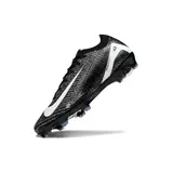 Nike Air Zoom Mercurial Vapor 16 Elite Black and White Firm Ground FG Football Boot - Black/Grey
