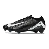 Nike Air Zoom Mercurial Vapor 16 Elite Black and White Firm Ground FG Football Boot - Black/Grey