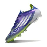 Adidas F50 Elite Light Purple and Green Firm Ground FG Football Boot