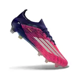 Adidas F50 Primeknit Elite Pink, White and Blue Firm Ground FG Football Boot