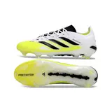 Adidas Predator 26 Elite White, Black and Yellow Firm Ground FG Football Boot