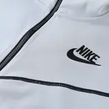 Nike Tech Fleece Grey and Black Cold Set Coat and Pants - White/Black