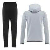 Nike Tech Fleece Grey and Black Cold Set Coat and Pants - White/Black