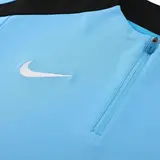 Nike Light Blue and Black Cold Set Quarter-Zip Top and Pants