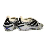 Adidas Predator 26 Elite Tongue Beige, Black and White Firm Ground FG Football Boot
