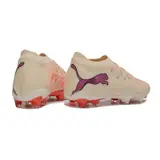 Puma Future 9 Low Cut Beige and Pink Firm Ground FG Football Boot