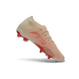 Puma Future 9 Low Cut Beige and Pink Firm Ground FG Football Boot