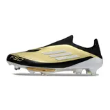 Adidas F50+ Elite Laceless Black and Yellow Firm Ground FG Football Boot - Gold/Black
