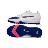 Nike Zoom Mercurial Vapor 16 Elite White and Blue Turf TF Football Boot