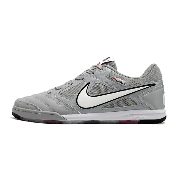 Nike SB Gato X Supreme Gray and White Indoor IC Football Boot