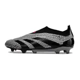 Adidas Predator 30 Elite Laceless Gray and Black Firm Ground FG Football Boot
