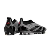Adidas Predator 30 Elite Laceless Gray and Black Firm Ground FG Football Boot