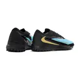 Nike Phantom 6 Elite Black and Blue Turf TF Football Boot