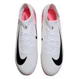 Nike Air Zoom Mercurial Superfly 10 Elite White and Pink Firm Ground FG Kids Football Boot