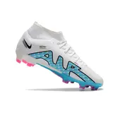 Nike Zoom Mercurial Superfly 9 Academy White Blue and Pink Firm Ground FG Football Boot