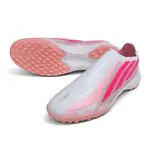 Adidas F50 Hyperfast Laceless Elite Pink and White Turf TF Football Boot