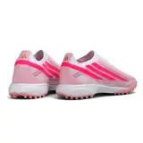 Adidas F50 Hyperfast Laceless Elite Pink and White Turf TF Football Boot