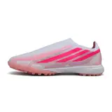 Adidas F50 Hyperfast Laceless Elite Pink and White Turf TF Football Boot