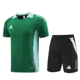 Adidas Green Training Set T-Shirt and Shorts - Green/Mint Trim
