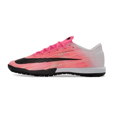 Nike Air Zoom Mercurial Superfly 11 Elite Pink and White Turf TF Kids Football Boot - Black Sole