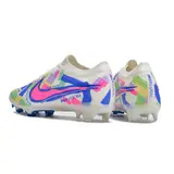 Nike Zoom Mercurial Vapor 15 Elite White and Colorful Firm Ground FG Kids Football Boot
