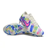 Nike Zoom Mercurial Vapor 15 Elite White and Colorful Firm Ground FG Kids Football Boot