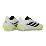 Adidas Predator 26 Elite Fluorescent Green, Black and White Firm Ground FG Football Boot