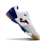 Joma Top Flex White Blue and Orange Turf TF Football Boot