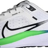 Nike Air Zoom Pegasus 40 White and Green Running Shoes - White/Volt Blue