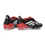 Adidas Predator 26 Elite Tongue Black and Red Firm Ground FG Football Boot