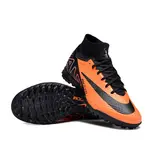 Nike Zoom Mercurial Superfly 9 Elite Orange and Black Turf TF Kids Football Boot
