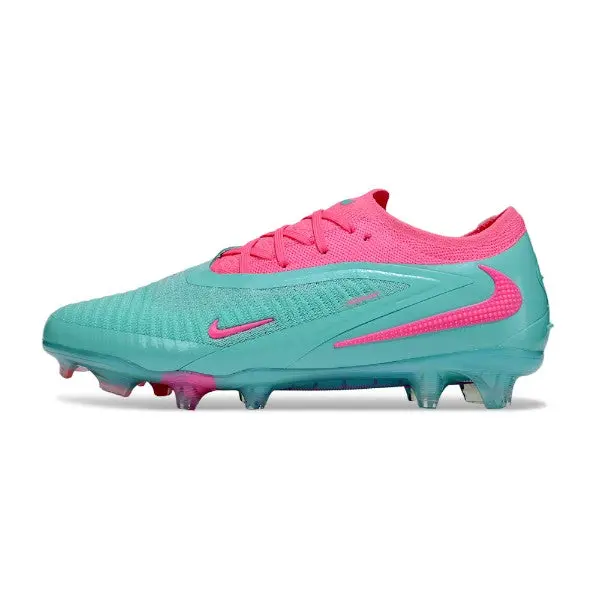 Nike Phantom 6 Elite Light Blue and Pink Firm Ground FG Football Boot - Teal/Pink