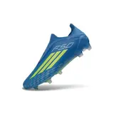 Adidas F50 Elite Laceless Blue and Green Kids Firm Ground FG Football Boot
