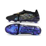 Adidas Predator 26 Elite Tongue Beige, Black and White Firm Ground FG Football Boot - Black/Iridescent